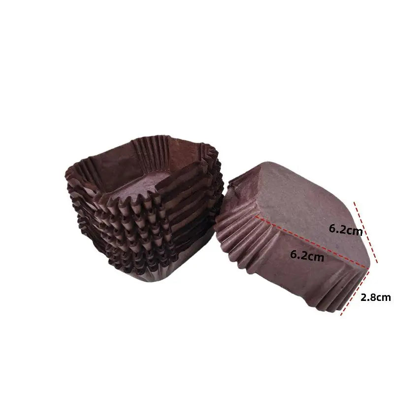 Square Mooncake & Brownie Paper Liners – 100/220 Pcs, 45–62mm