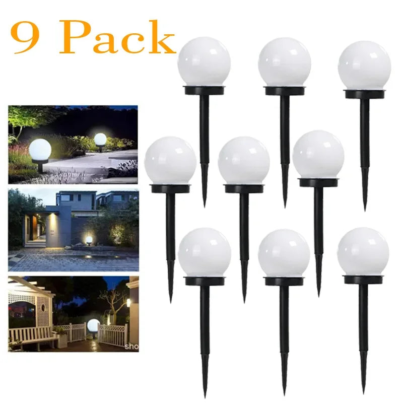 Solar LED Ball Garden Light – Waterproof Outdoor Lawn Lantern
