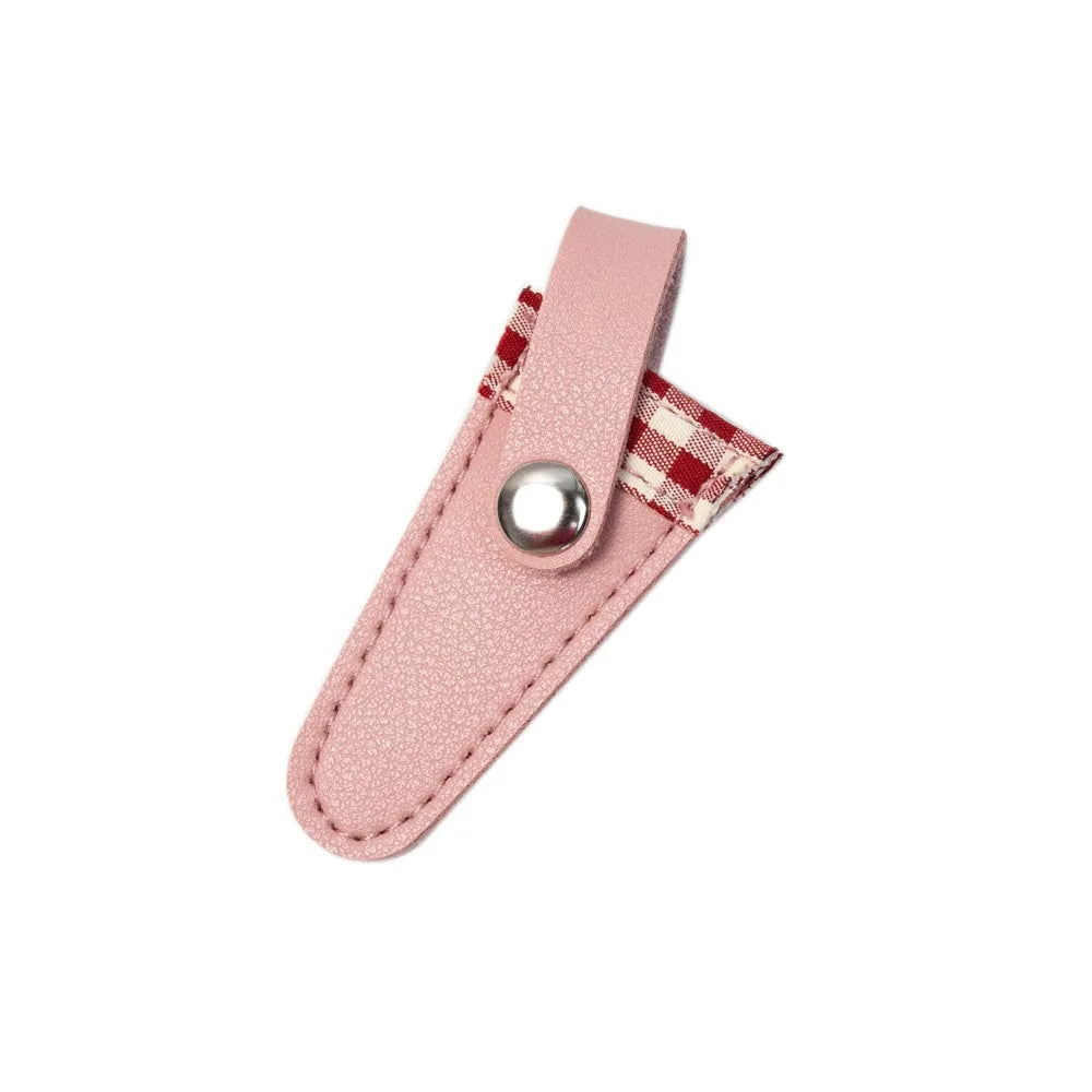 PU Scissors Protective Cover – Colorful Lattice Blade Sleeve