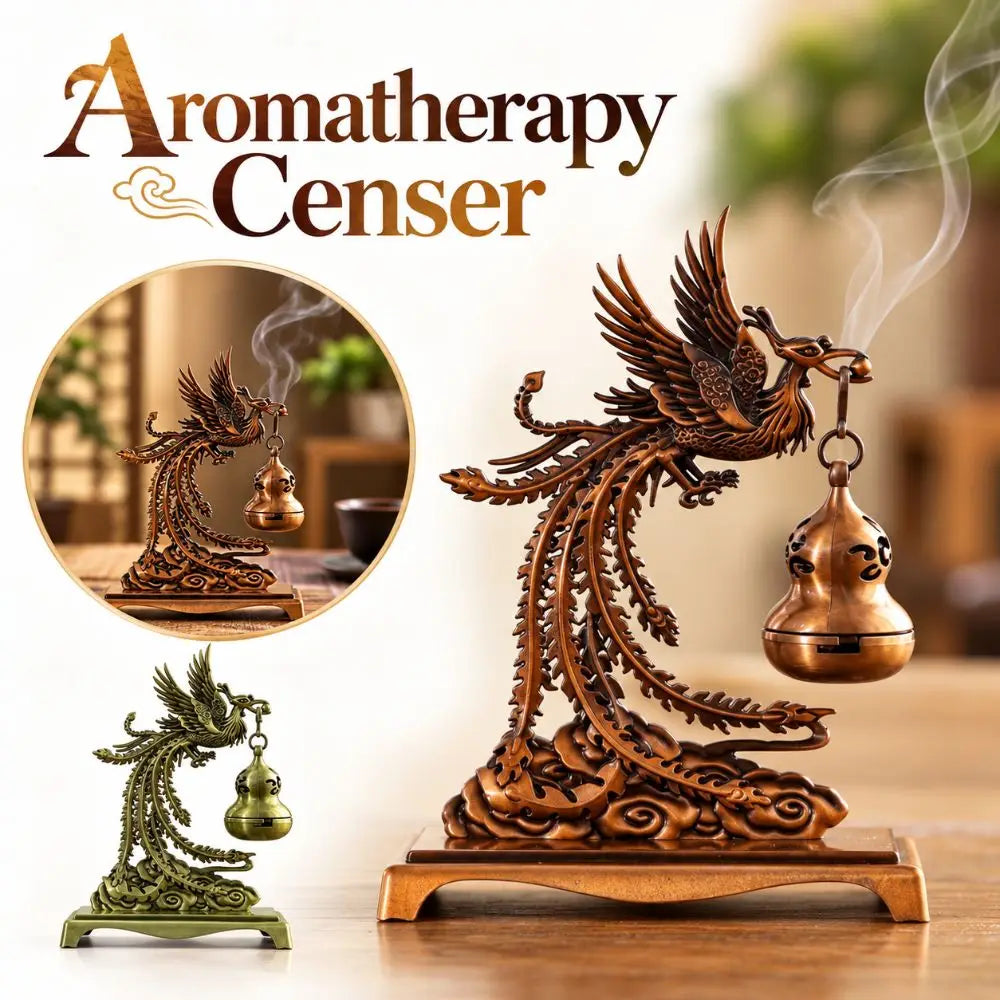 Retro Alloy Hollow Incense Burner – Gourd Pendant Censer