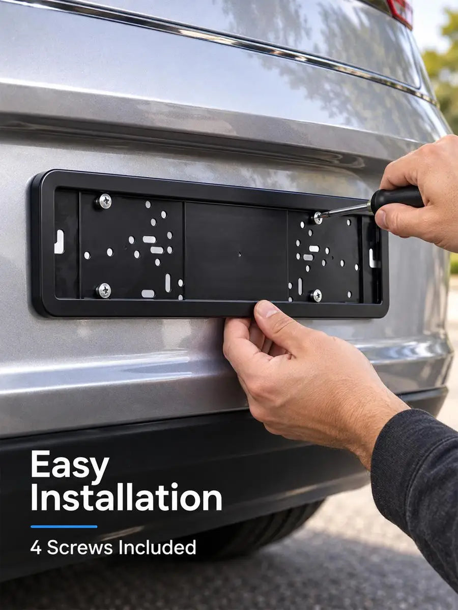 Stainless Steel License Plate Frame – Rustproof Euro Holder