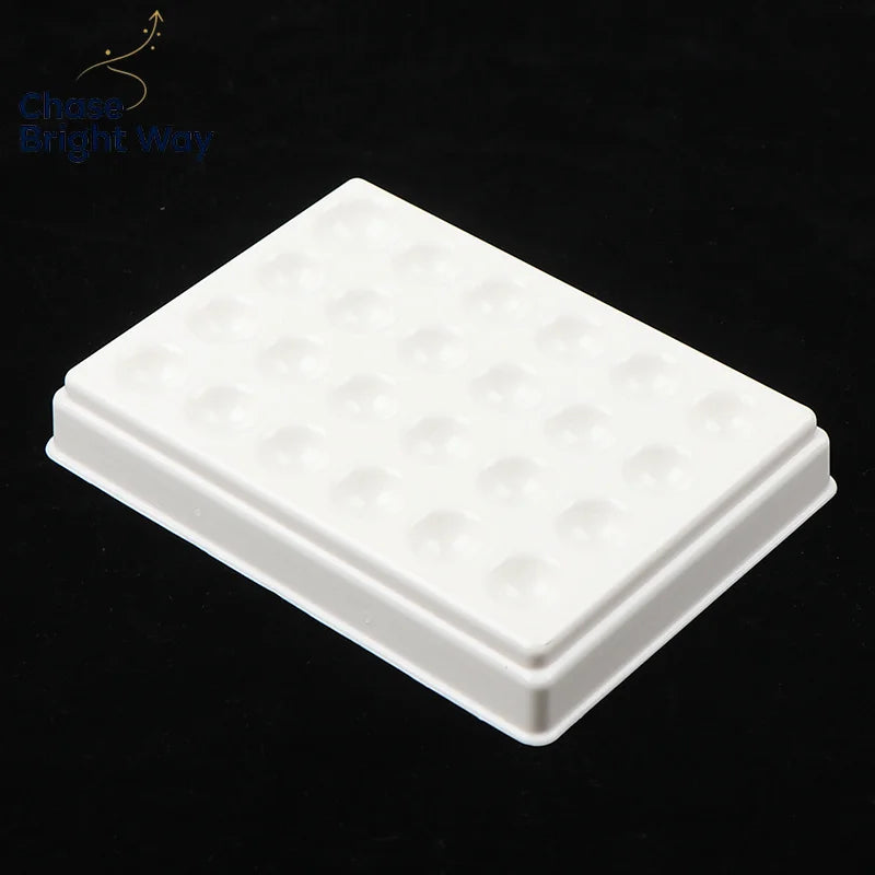 Dental Lab 24-Slot Porcelain Mixing Palette with Cover