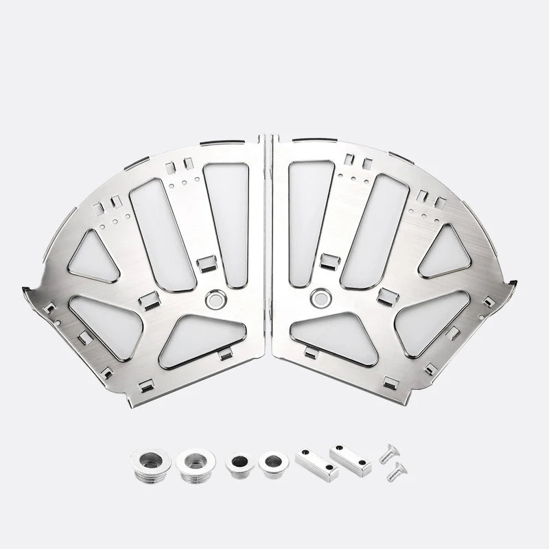 Steel Shoe Cabinet Flip Hinges 2-Pack | Rack Shelf Hardware