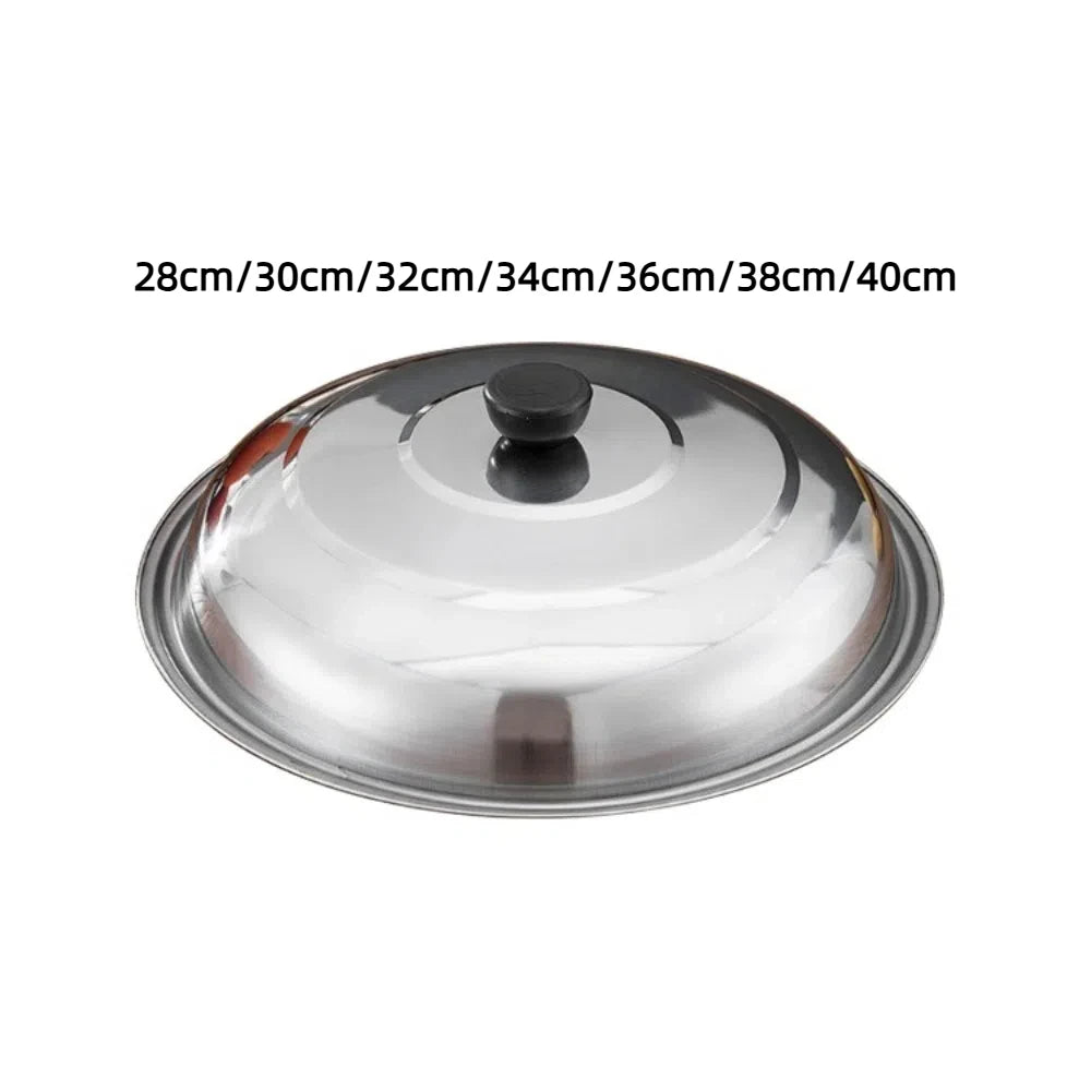 Stainless Steel Pot Lid 28–40cm | Universal Round Pan Cover