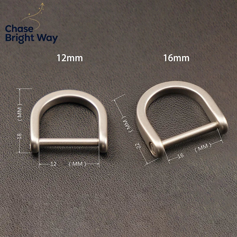 Titanium D-Ring Key Shackle U-Shape Horseshoe Clasp Keychain