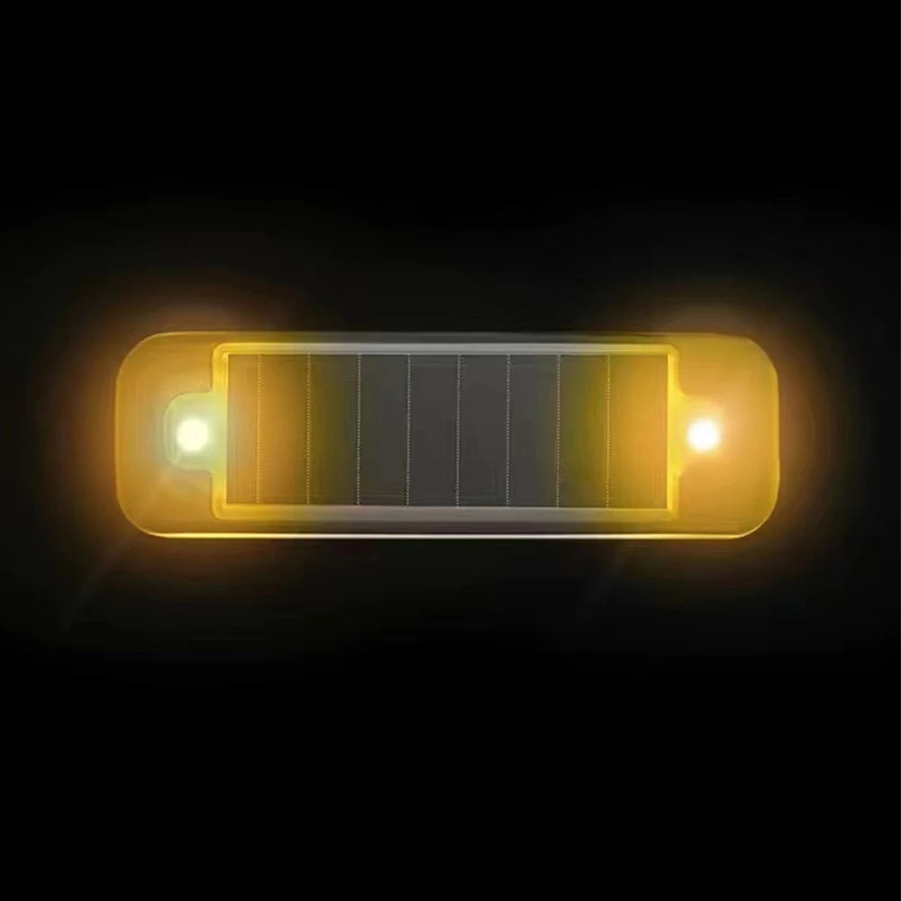 Solar LED Strobe Warning Light – IP65 Waterproof Auto-On