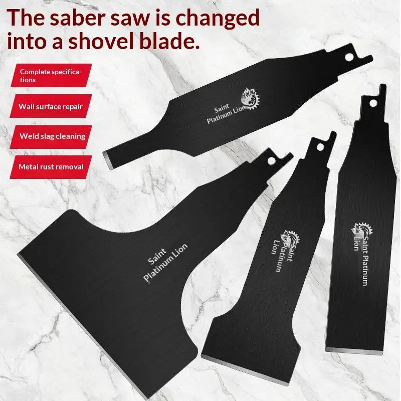 Reciprocating Saw Scraper Blades – 4-Size High Carbon Steel