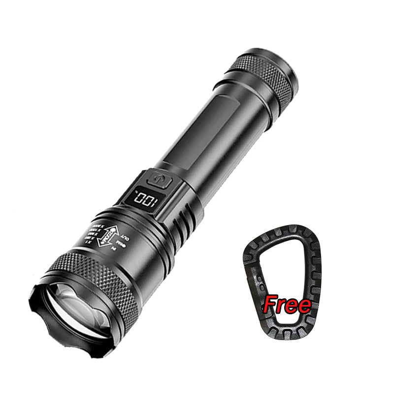USB Rechargeable LED Flashlight – 1600 Lumen Zoomable Torch