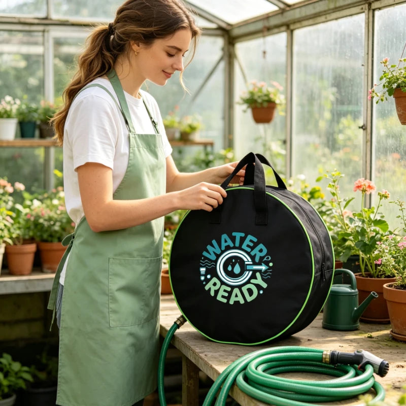 Heavy Duty Oxford Cloth Garden Hose Storage Bag with Handle
