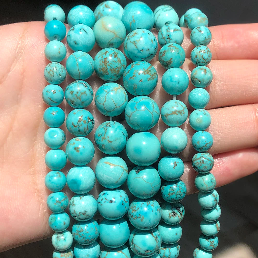 Yooperlite Fire Sodalite Round Stone Beads – 15" Jewelry Strand