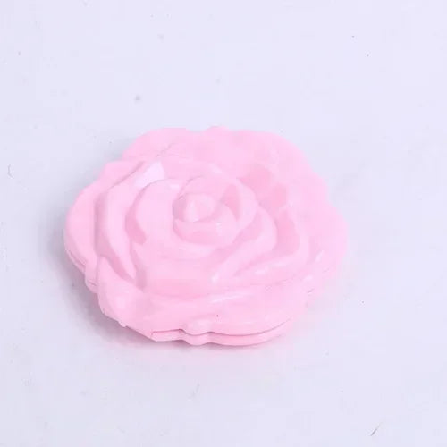 Retro Rose Compact Pocket Mirror – Double Sided Makeup Mirror