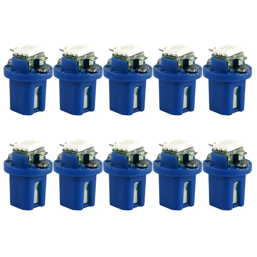 T5 B8.5D 12V LED Dashboard Bulbs – 10-Pack Car Interior