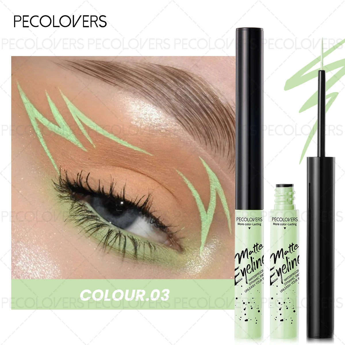 Ultra-Fine Multicolor Waterproof Liquid Eyeliner – Long-Lasting