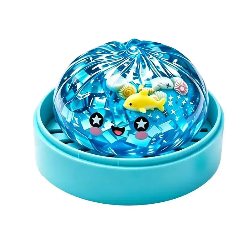 Marine Animal Shell Squeeze Toy – Glitter Mud Sensory Bun
