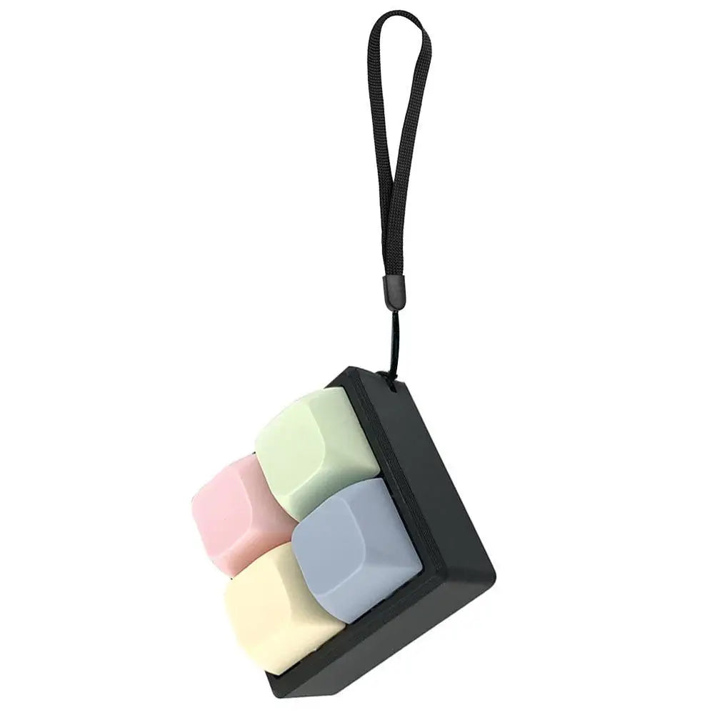 Mini Keyboard Fidget Keychain – 2/3/4 Clicky Keys Toy | Kids & Adults