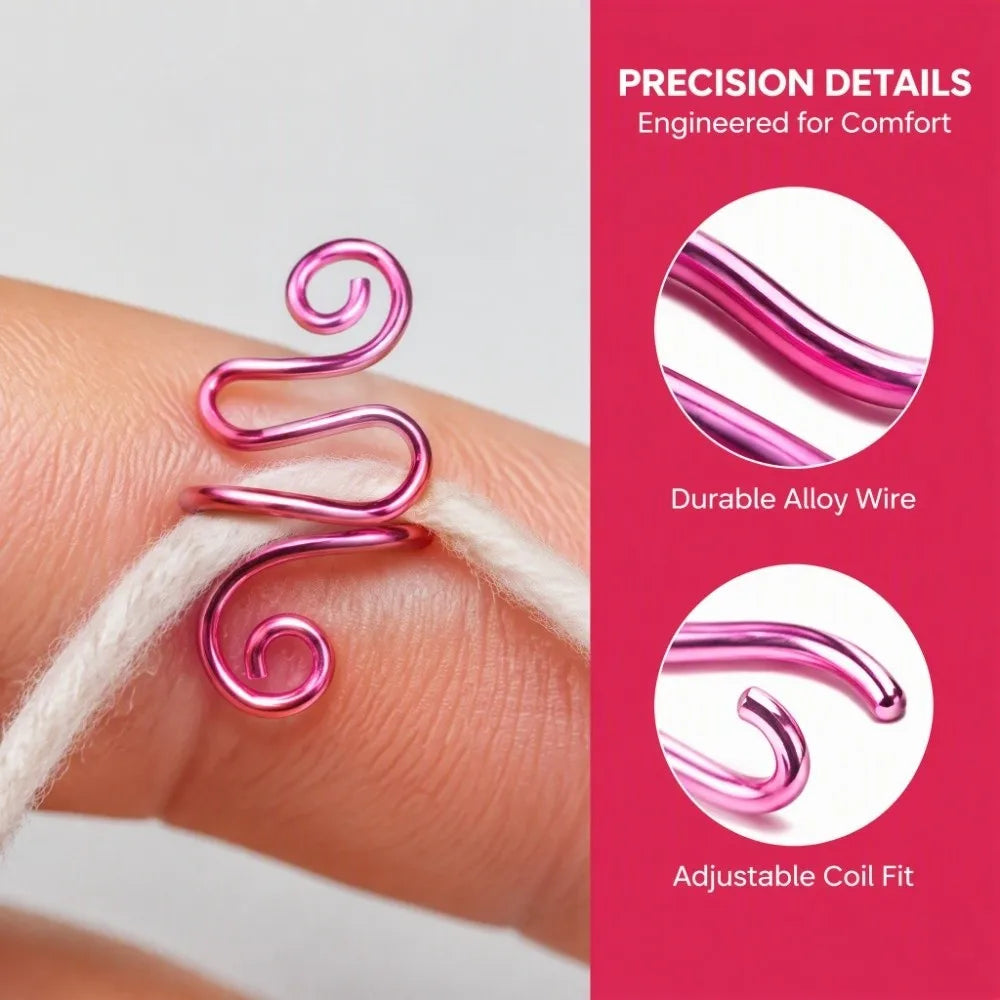 6-Pack Adjustable Alloy Crochet Tension Rings – Yarn Guide