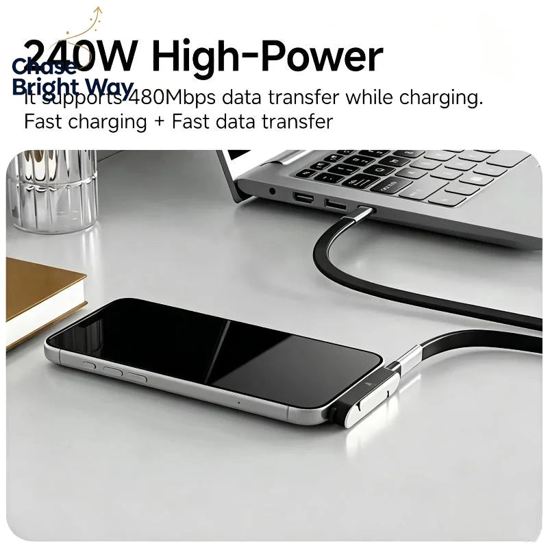 USB-C Foldable Fast Charging Adapter & Keychain – Zinc Alloy
