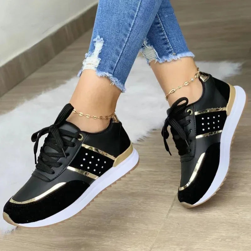 LEDP Women's Platform Sneakers – Casual Sport Running Shoes