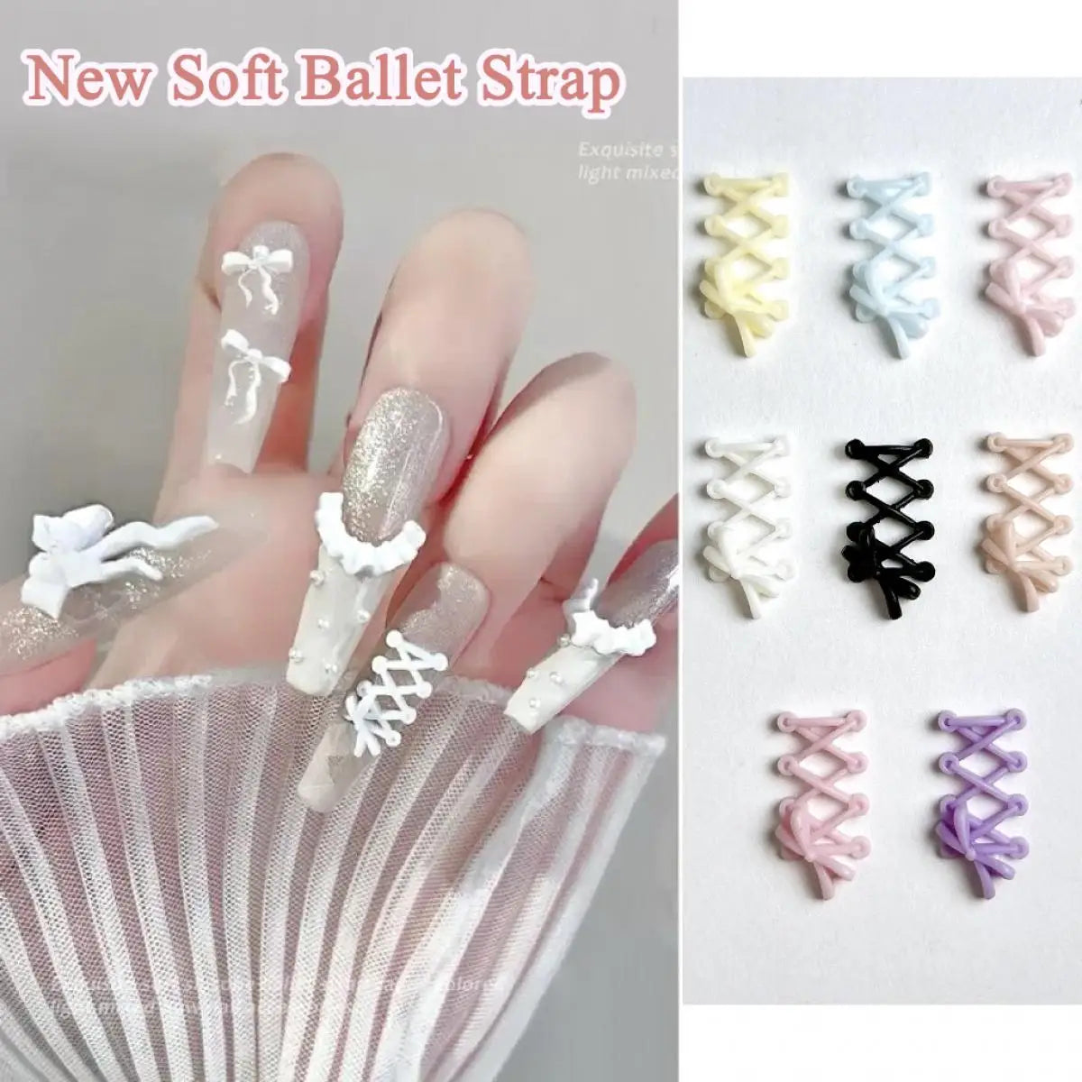 30Pcs 3D Resin Bow Nail Charms – Macaron DIY Nail Art Decor