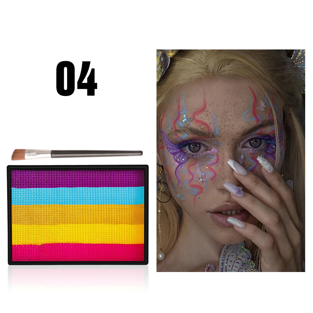 YTRUNS Vibrant Face & Body Paint – Halloween & Cosplay Makeup