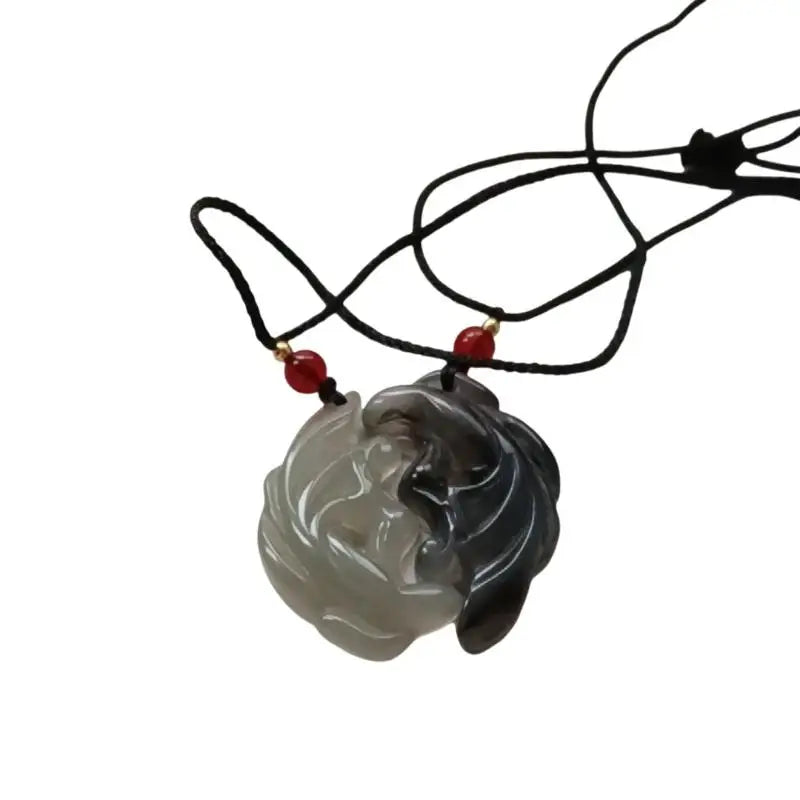Koi Fish Couple Pendant – Synthetic Jade Yin Yang Necklace
