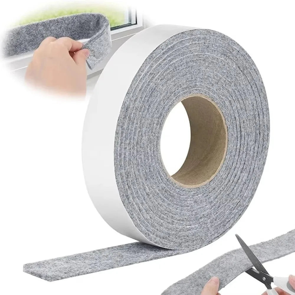 Window Condensation Absorber Strip – Self-Adhesive Felt Tape 4M