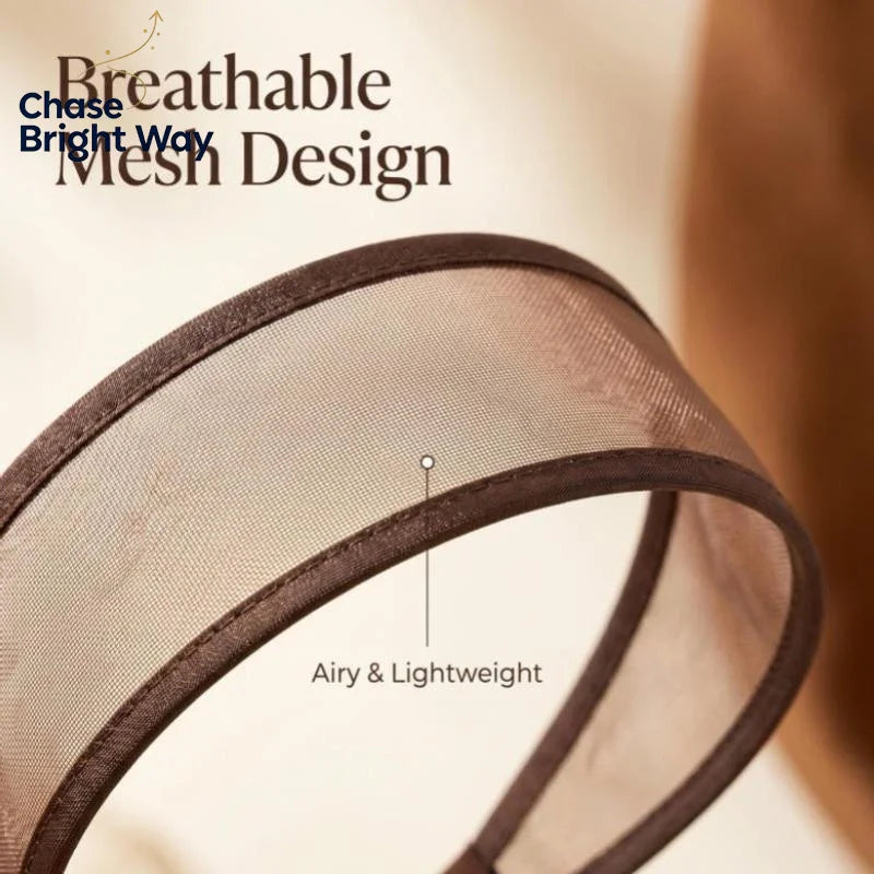 Wide Breathable Mesh Headband – Non-Slip Soft Lightweight Wrap