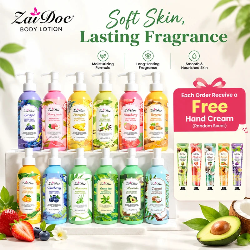 ZaiDoc 9-Scent Body Lotion – Shea Butter & Vitamin E Set