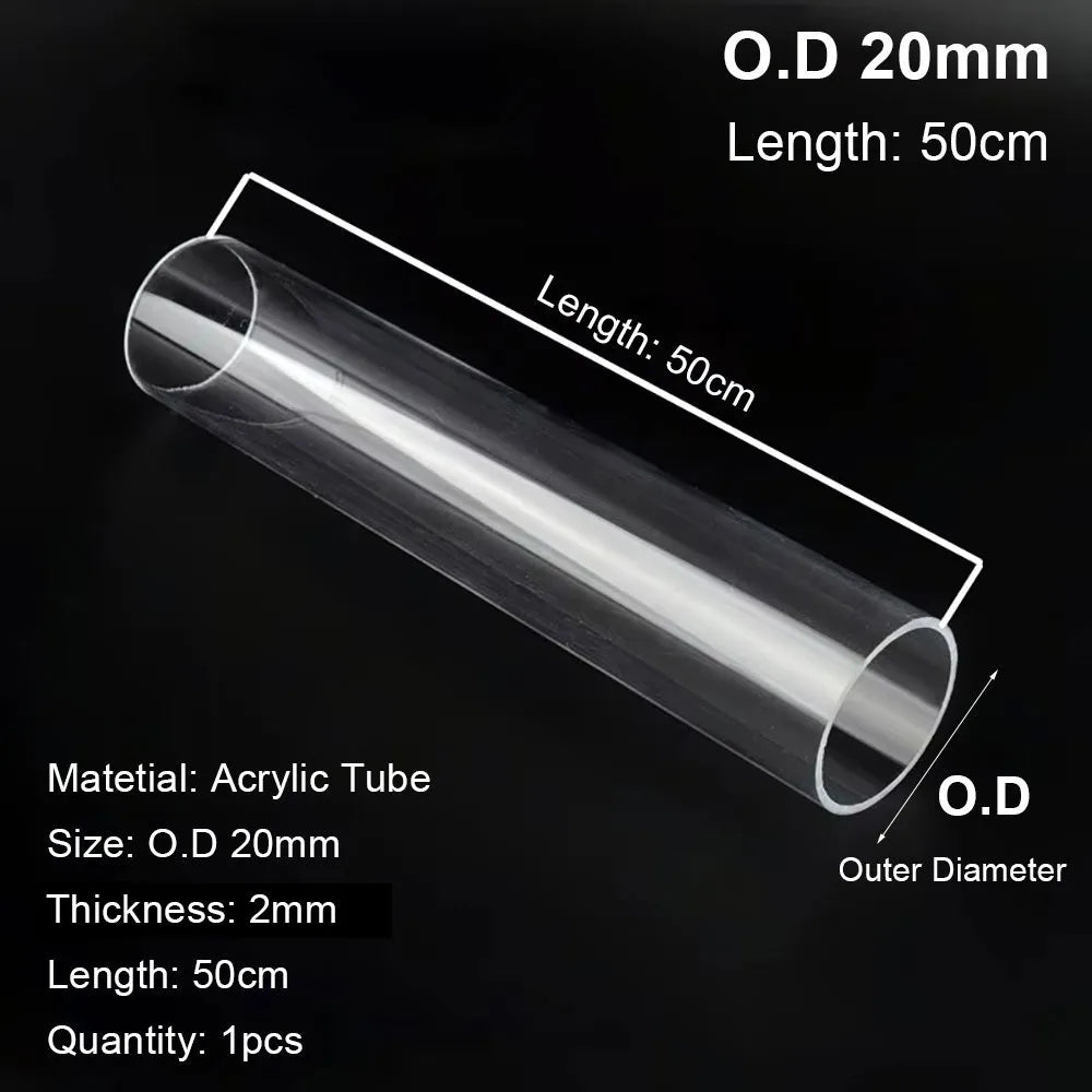 Clear Acrylic Tube – Fish Tank, Hydroponics & DIY Pipe
