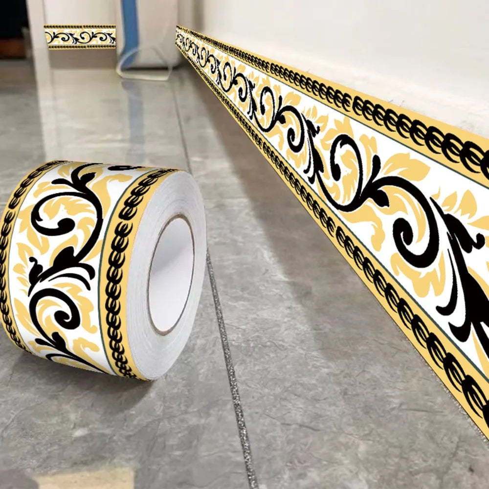Self-Adhesive Skirting Board Strip 5/10M – Wall Base Molding
