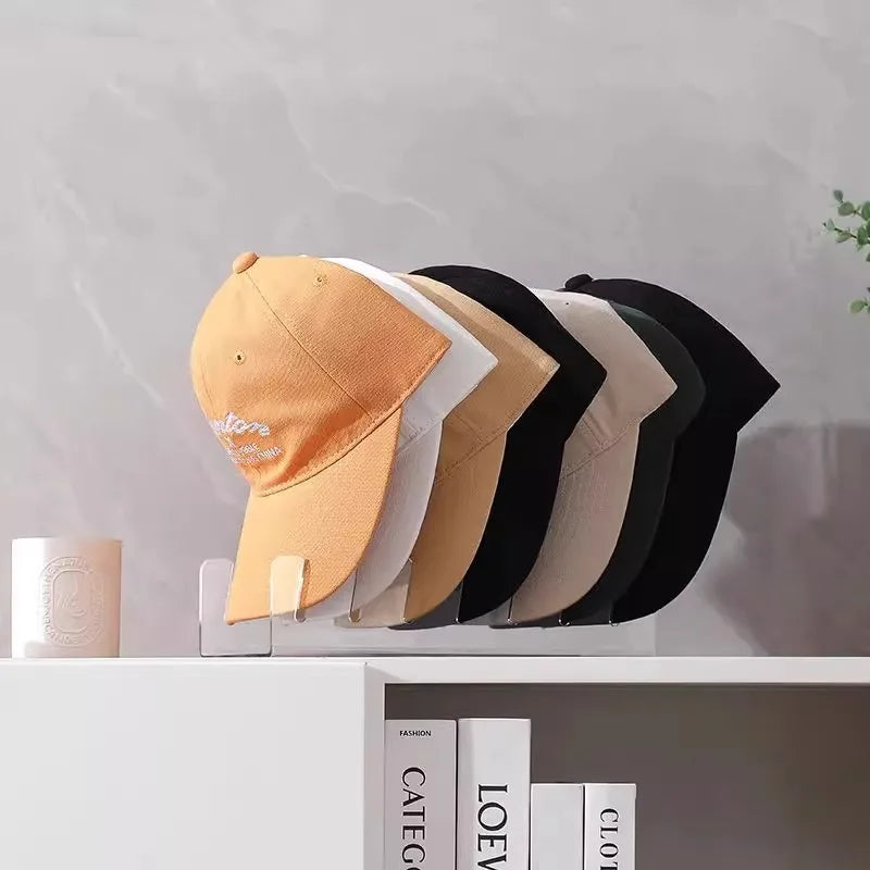 Plastic Hat Organizer Rack for Baseball & Peaked Caps