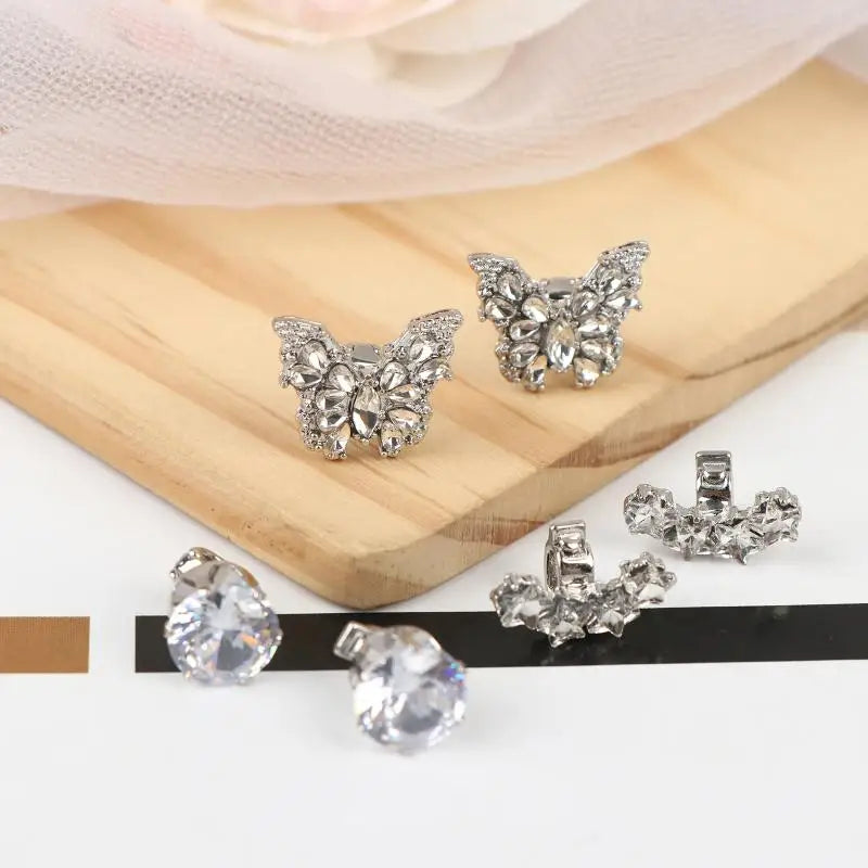 Butterfly Rhinestone Clip-On Earbud Charms | DIY Earphone Decor
