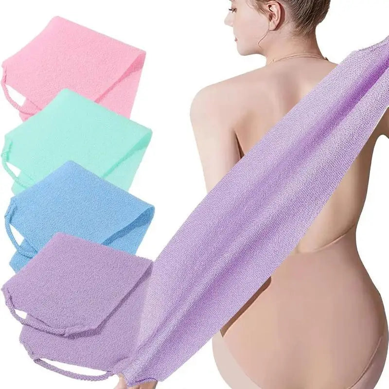 Exfoliating Back Scrubber Strap – Nylon Body Scrub Towel