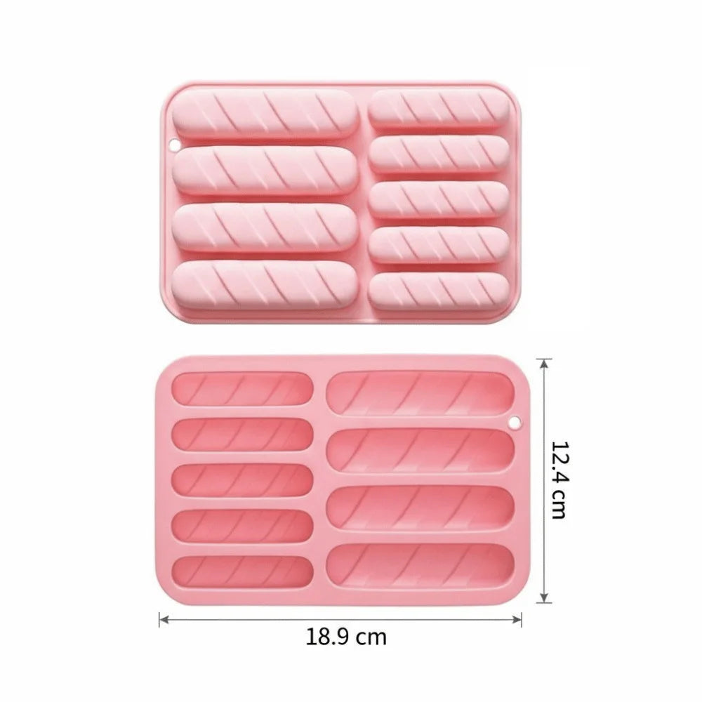 Silicone Stick Molds – Long & Short Strip Chocolate Baking Molds