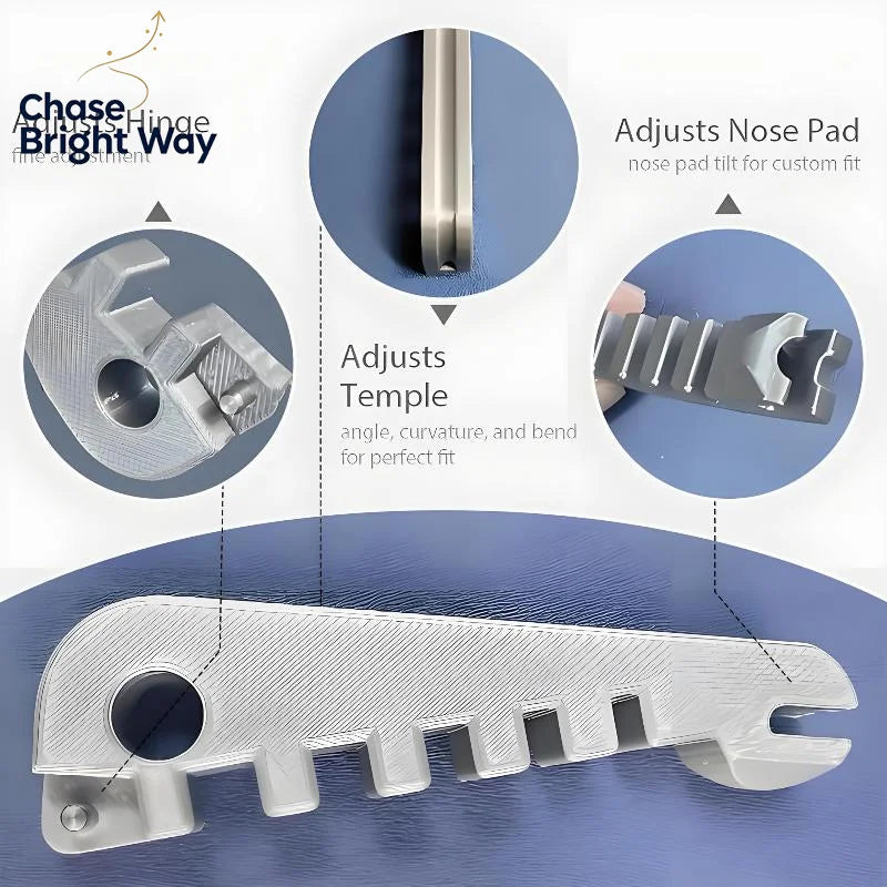 Eyeglass Frame Bender & Temple Arm Adjuster – 2-Piece Tool Set