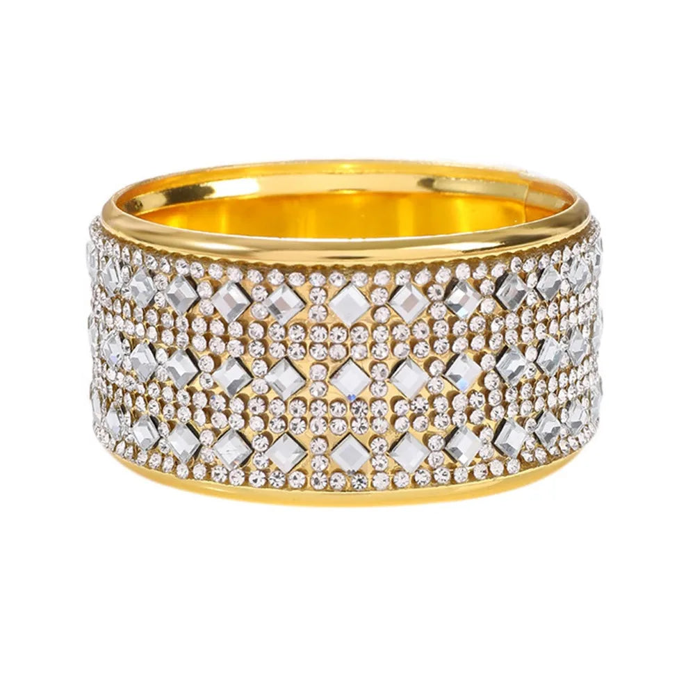 6-Pack Gold Crystal Rhinestone Napkin Rings – Table Decor