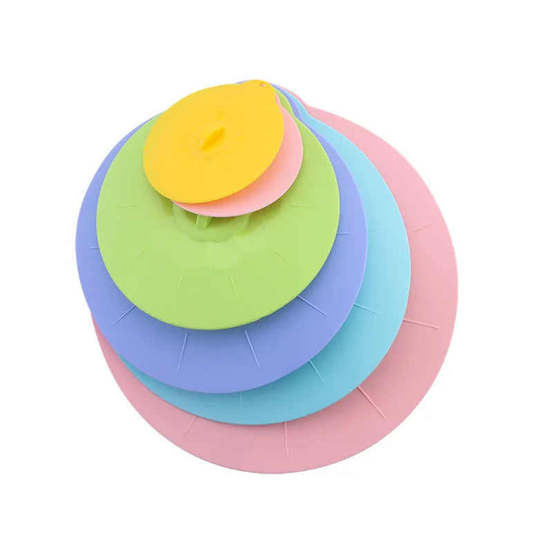 Universal Silicone Spill Stopper Lid – Reusable Pot & Bowl Cover