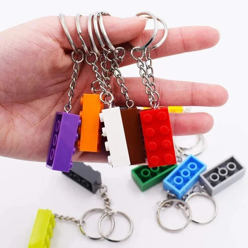 16-Pc MOC 2x4 Building Block Keychain Set – DIY Brick Charm