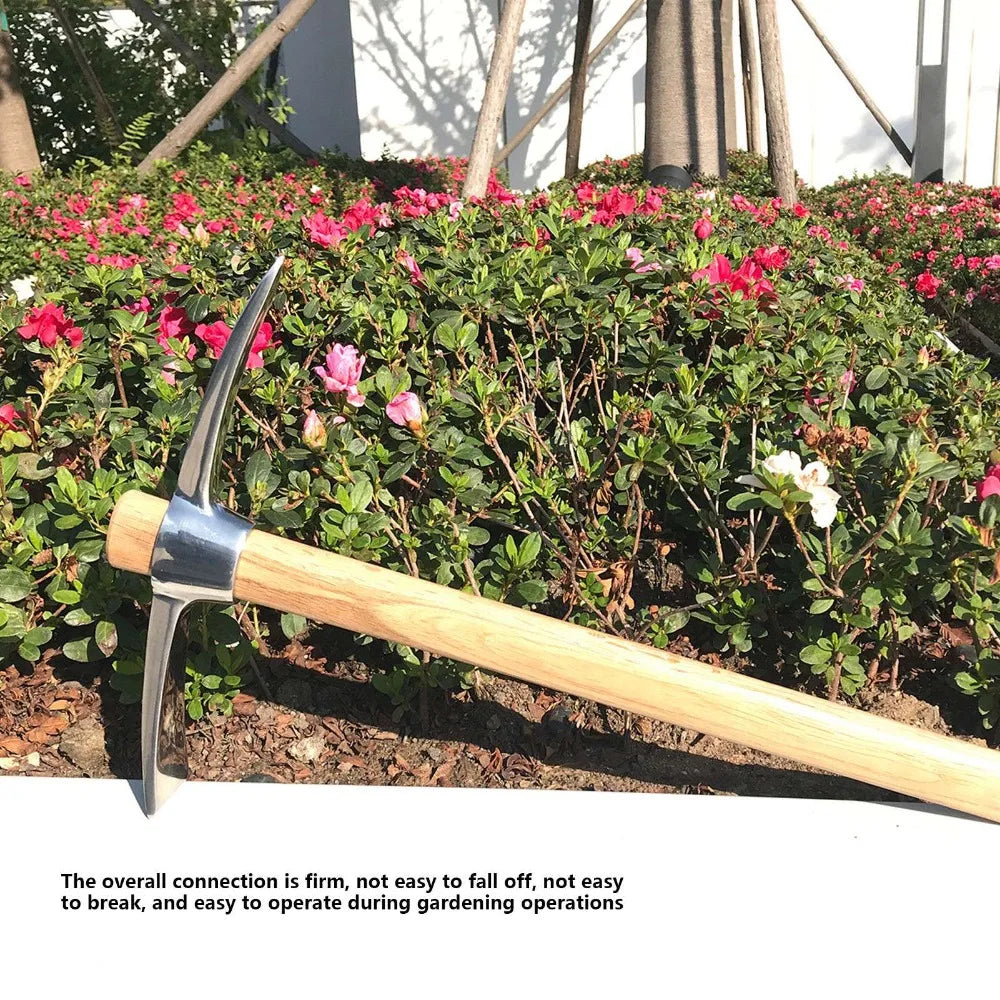 Stainless Steel Hand Cultivator – Dual Head Garden Hoe Tool