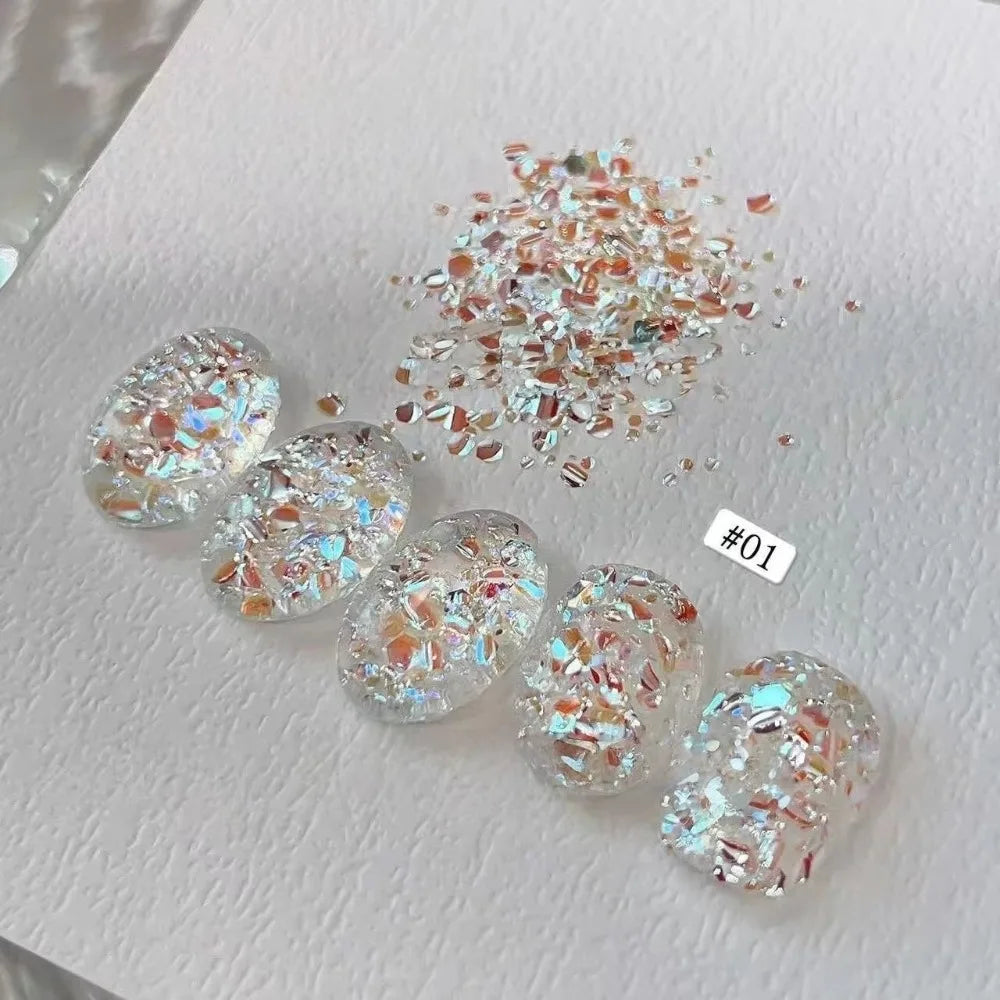 Glitter Nail Art Sequins & Charms – DIY Flash Nail Decoration