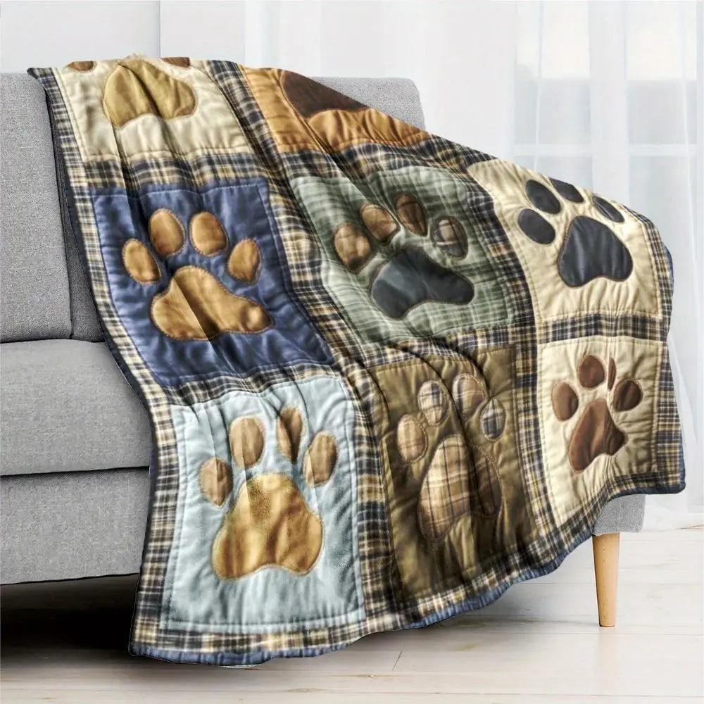 Ultra Soft Sherpa Fleece Reversible Blanket – Cartoon Rabbit