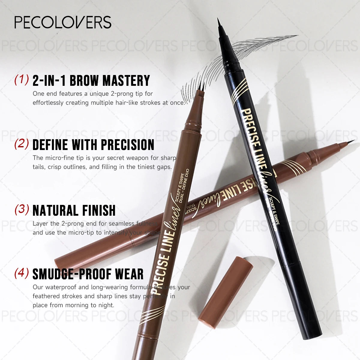SAMMY Double Fork Eyebrow Pen – Waterproof Long-Lasting