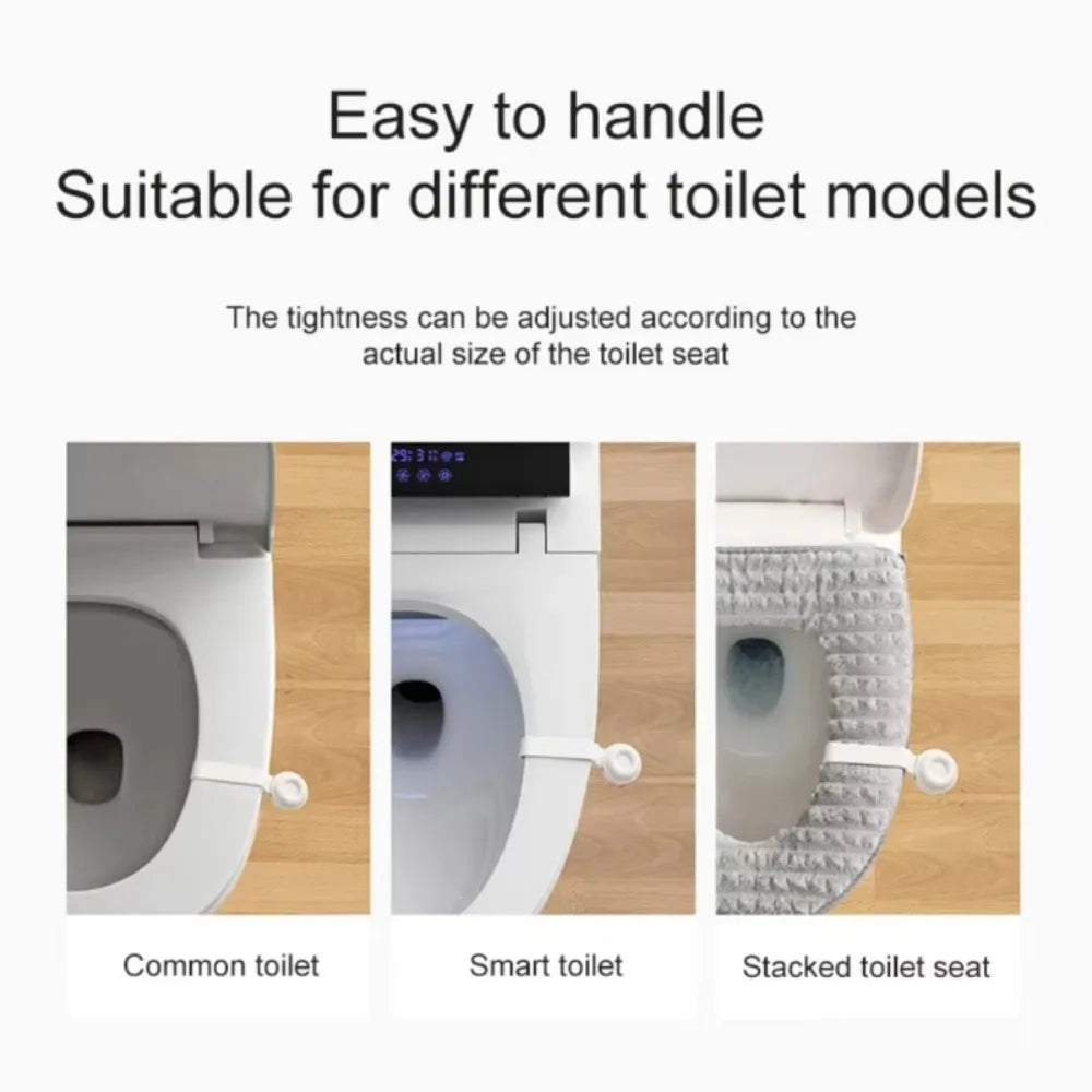 Silicone Toilet Seat Lifter – Touch-Free Self-Adhesive Handle