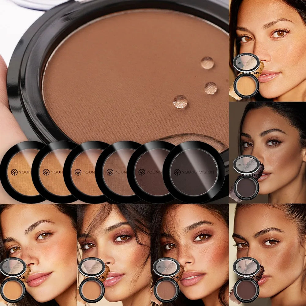 Silky Matte Bronzer Contour Powder Palette – 3-in-1 Face
