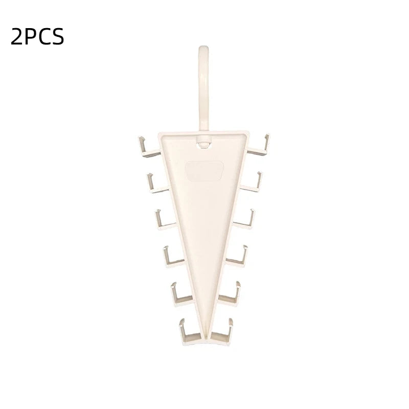 12-Slot Double-Sided Closet Hanger – Hat Belt Scarf Organizer