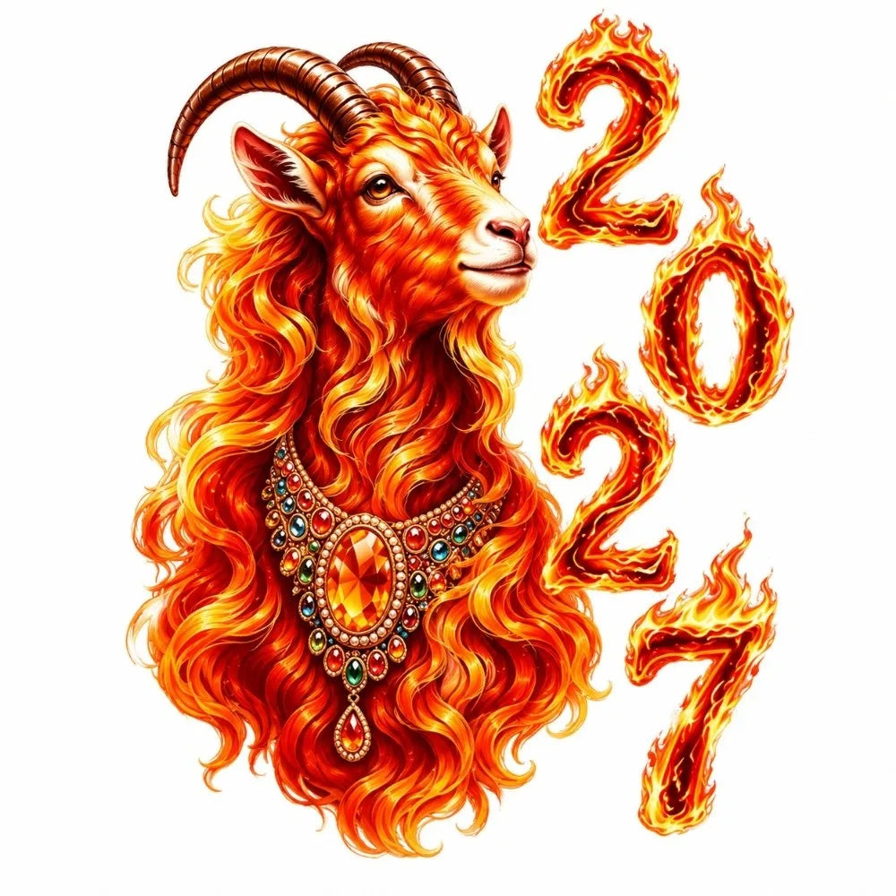 2027 Year of the Sheep Static Window Clings | PVC Wall Stickers