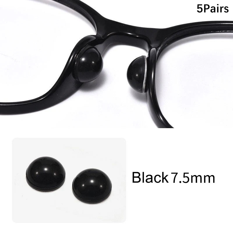Silicone Air Cushion Eyeglass Nose Pads – 5 Pairs Anti-Slip
