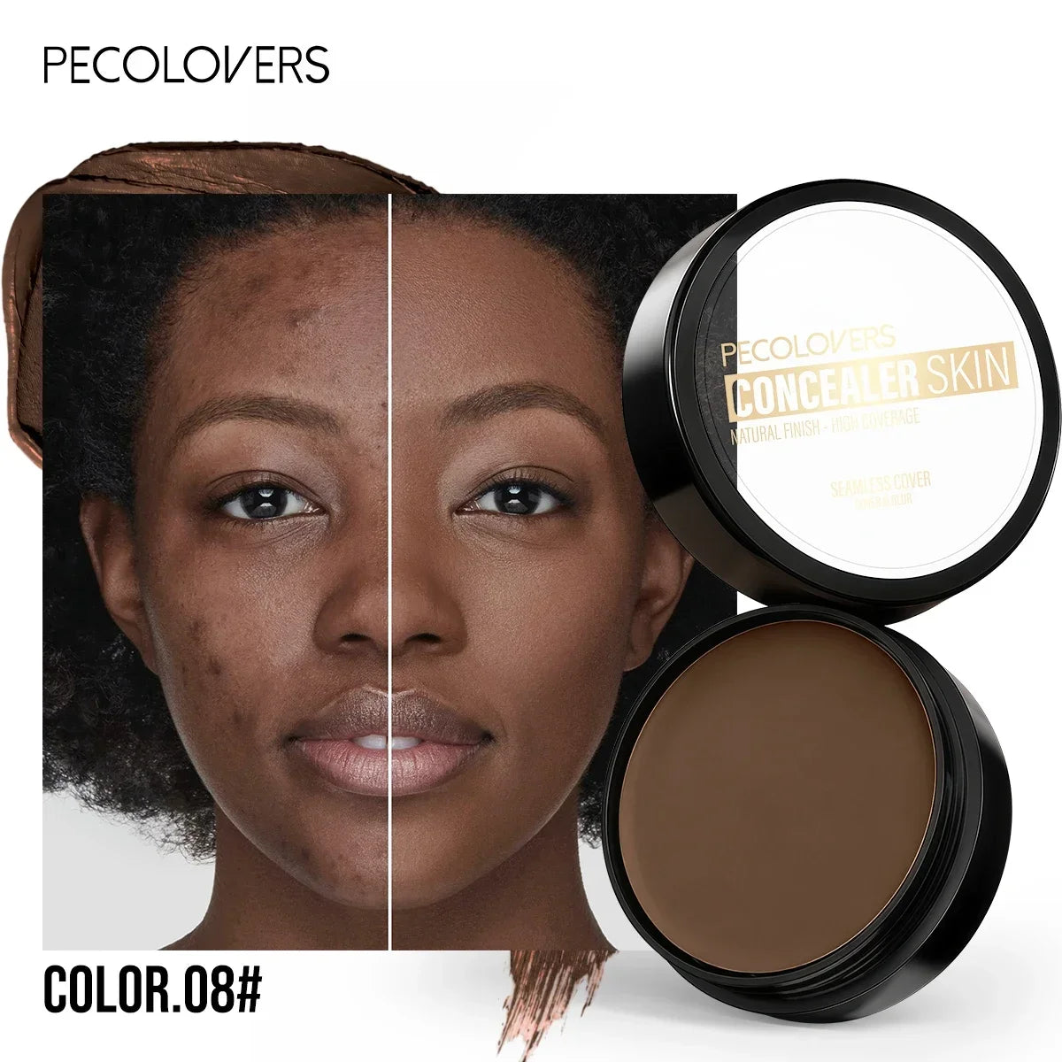 Waterproof Cream Concealer Palette – Full Coverage Contour & Highlight