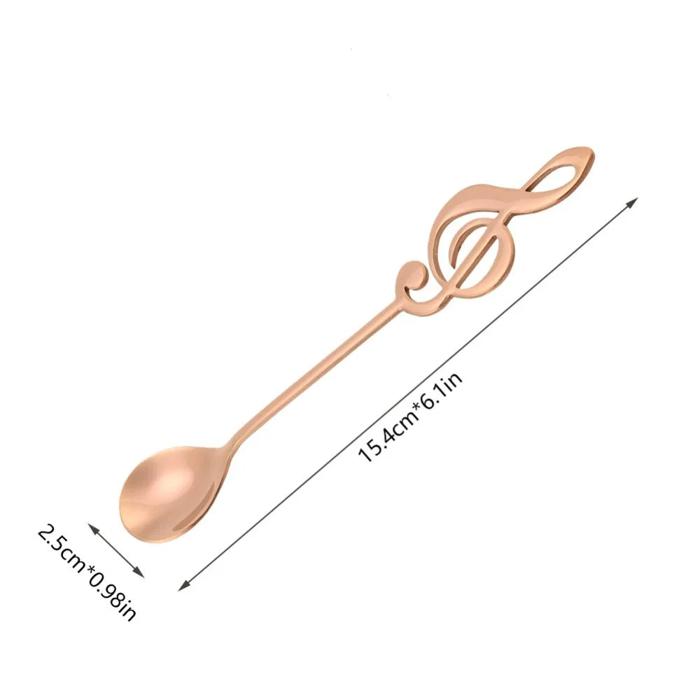 Musical Note Coffee Spoons Set of 5 | Stainless Steel