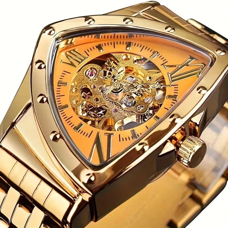 Triangle Automatic Mechanical Watch – Luxury Men's Timepiece